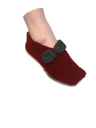 Easiest Slippers Knitting Pattern