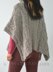 #163 Cable Love Cowl Neck Poncho