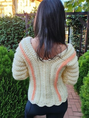 Crochet sweater for winter