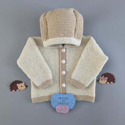 Hoody Baby knitting pattern Reagan