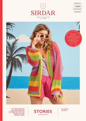 Key West Cover Up in Sirdar Stories DK - 10685P - Downloadable PDF