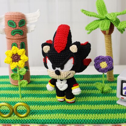 Shadow the Hedgehog Amigurumi Crochet Pattern – PDF Digital Download (English)
