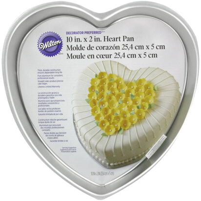 Wilton Decorator Preferred Aluminum Heart Cake Pan, 10-Inch