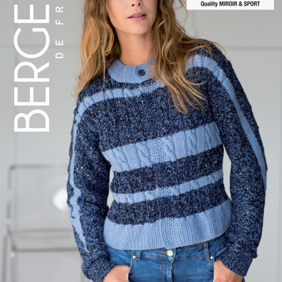 Cable Cardigan With Long Sleeves in Bergere de France Sport