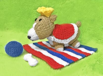 Winnie the Royal Queen's Corgi toy set