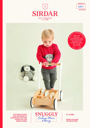Baby's Sweater & Dog Toy in Sirdar Snuggly Cashmere Merino & Snuggly Bunny - 5371 - Leaflet