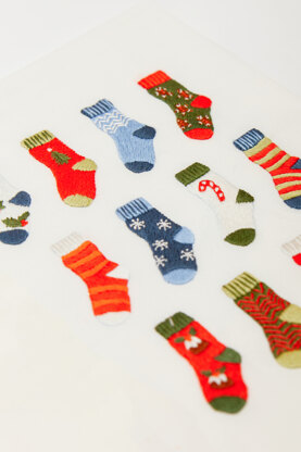 DMC Christmas Socks Embroidery Pattern - PAT1638_2