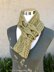 Leaves Strings Infinity Scarf (Leaf/Cotton/Infinity Scarf/Cowl Knitting Pattern)