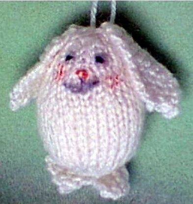 Egghead Bunny Ornament