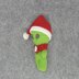 Alien in Santa hat and scarf