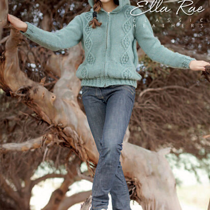 Roxy Cardigan in Ella Rae Classic Heathers - E18-04 - Downloadable PDF