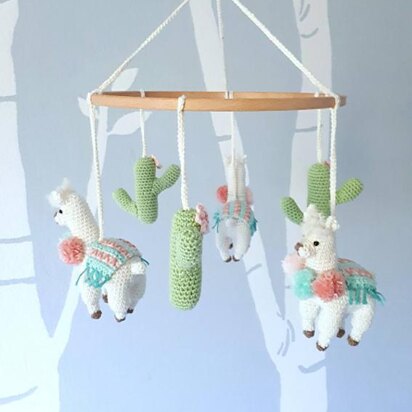 Llama baby mobile