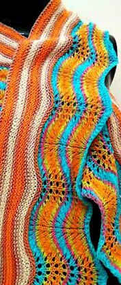 Sideways Knit Summer Scarf