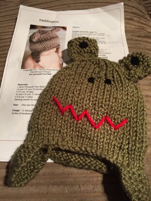 Baby frog hat