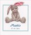 Vervaco Cute Bunny Cross Stitch Kit - 19 x 21cm