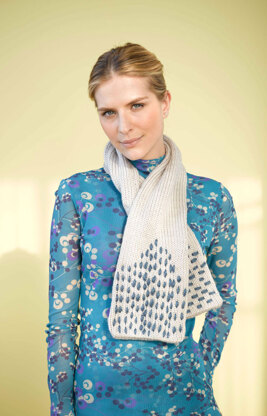 Stitched Scarf in Lion Brand Hometown USA - 90709