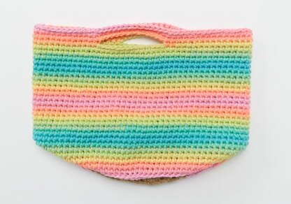 Striping Fun Crochet Baskets in Red Heart Super Saver Stripes - LW5796 - Downloadable PDF