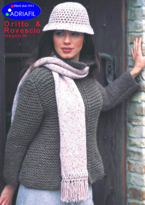 Liberty Hat and Scarf in Adriafil Point - Downloadable PDF