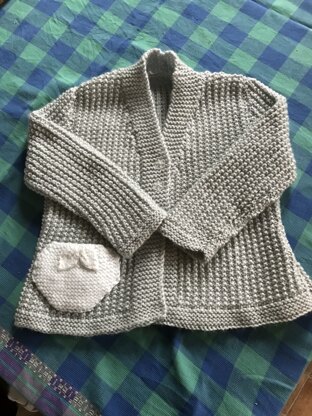 Textured Jacket / Cardigan with Pocket - P050