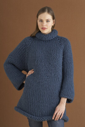 Casual Comfort Pullover in Lion Brand Wool-Ease Thick & Quick - 70648AD