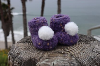 Felted Baby Bootie