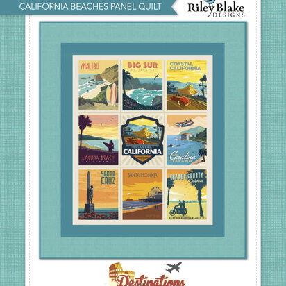 Riley Blake California Beaches Panel Quilt - Downloadable PDF