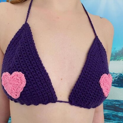 Granny Square Crochet Bralette Crochet pattern by Joanne Johncey