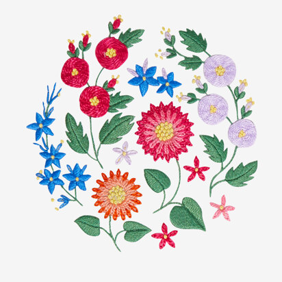 Floral & Flower Embroidery Patterns