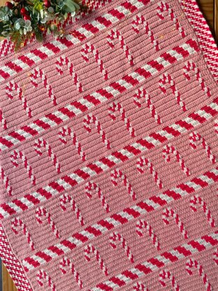 Candy Cane Lane Blanket