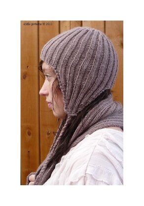 Hat, Wrist Warmers & Scarf Knitting Pattern#155