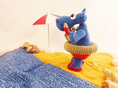 Nilpferd Emil Häkelanleitung