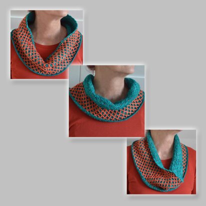 Reversible Diamond Cowl Scarflette