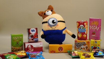 Minion corgi hat amigurumi crochet pattern