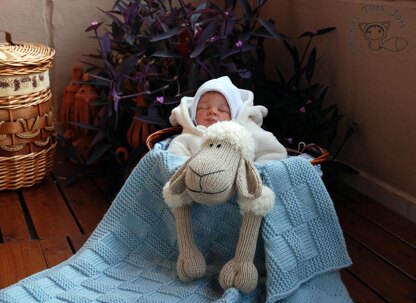 Baby Sheep Toy Blanket