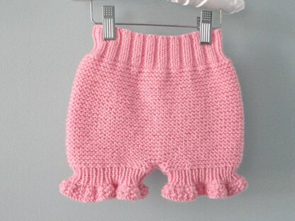 Knitting PATTERN Diaper Cover Knitted Baby Bloomers Liliana