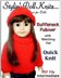 Pdf 18 inch doll knitting pattern. Fits American Girl Doll. Ruffle Neck 004