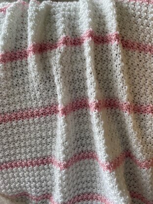 Baby Girl Stripes Baby Blanket