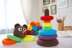 Rainbow Bear stacking rings toy