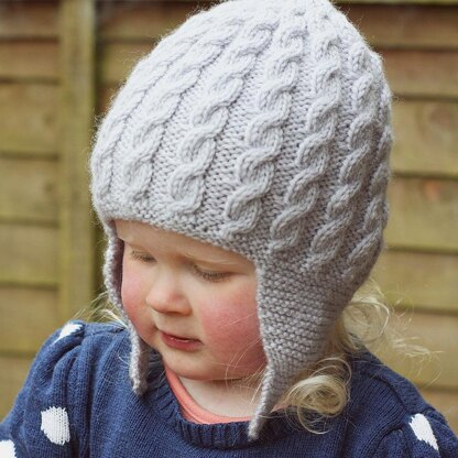 Addison Cabled Earflap Hat