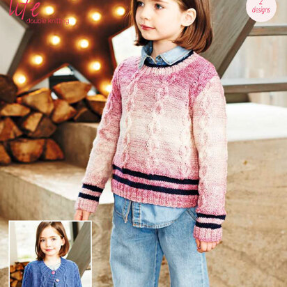 Cardigan & Sweater in Stylecraft Life Changes & Life DK - 9544 - Downloadable PDF