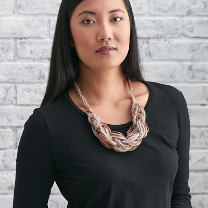 Arm Knit Necklace in Patons Classic Wool Worsted