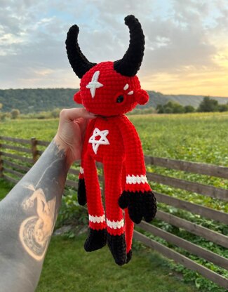 Big Demon with Big Horns | Crochet Pattern | Lucifer, Devil