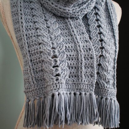 Blissful Cabled Scarf