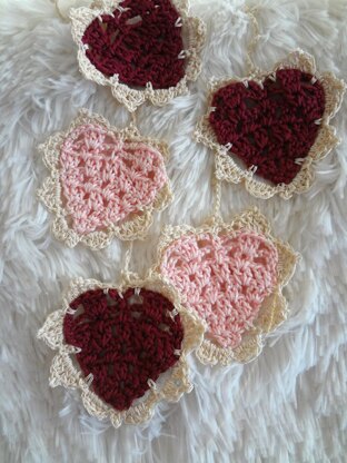 Vintage Heart Bunting