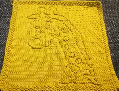 Giraf Karklud - Giraffe dishcloth