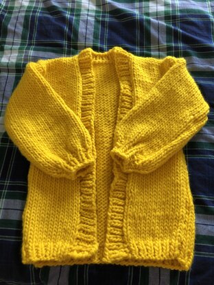 Yellow cardi