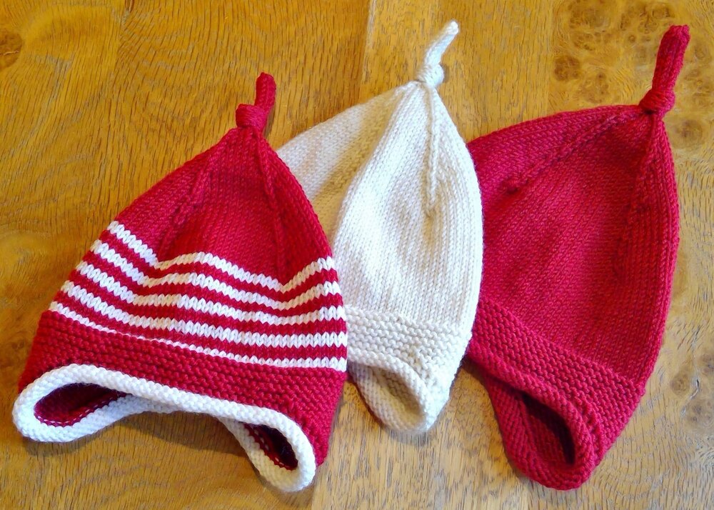 Knitted baby hat hot sale with ear flaps