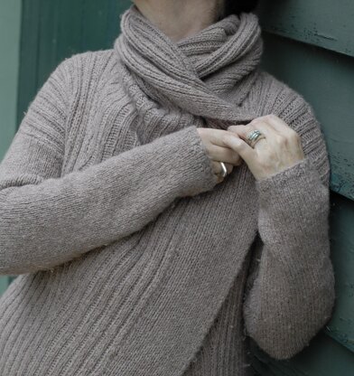 Shawl collar wrap