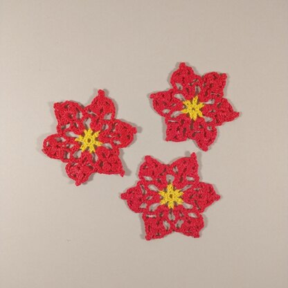 Poinsettia Flower Ornament