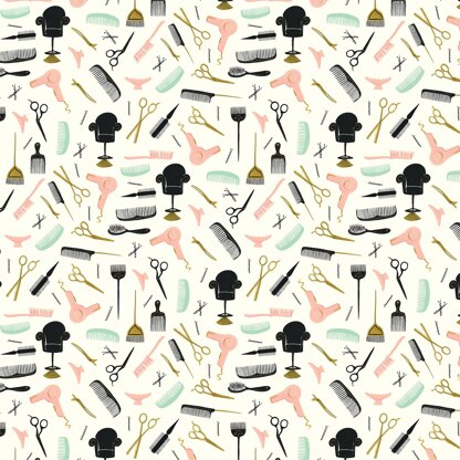 Echo Park Paper Salon Double-Sided Cardstock 12"X12" 25/Pkg - Hair Appointment